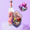 Kit de regalo para San Valentín: tequila Picaflor con caja de dulces mexicanos