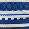 Kit de molcajete de piedra y tortillero azul tejido a mano